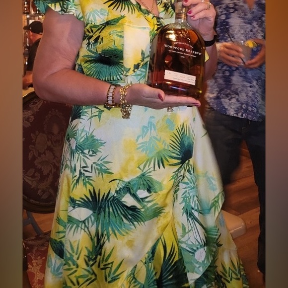 NWOT Inc Beautiful vibrant color wrap around dress - Picture 10 of 10